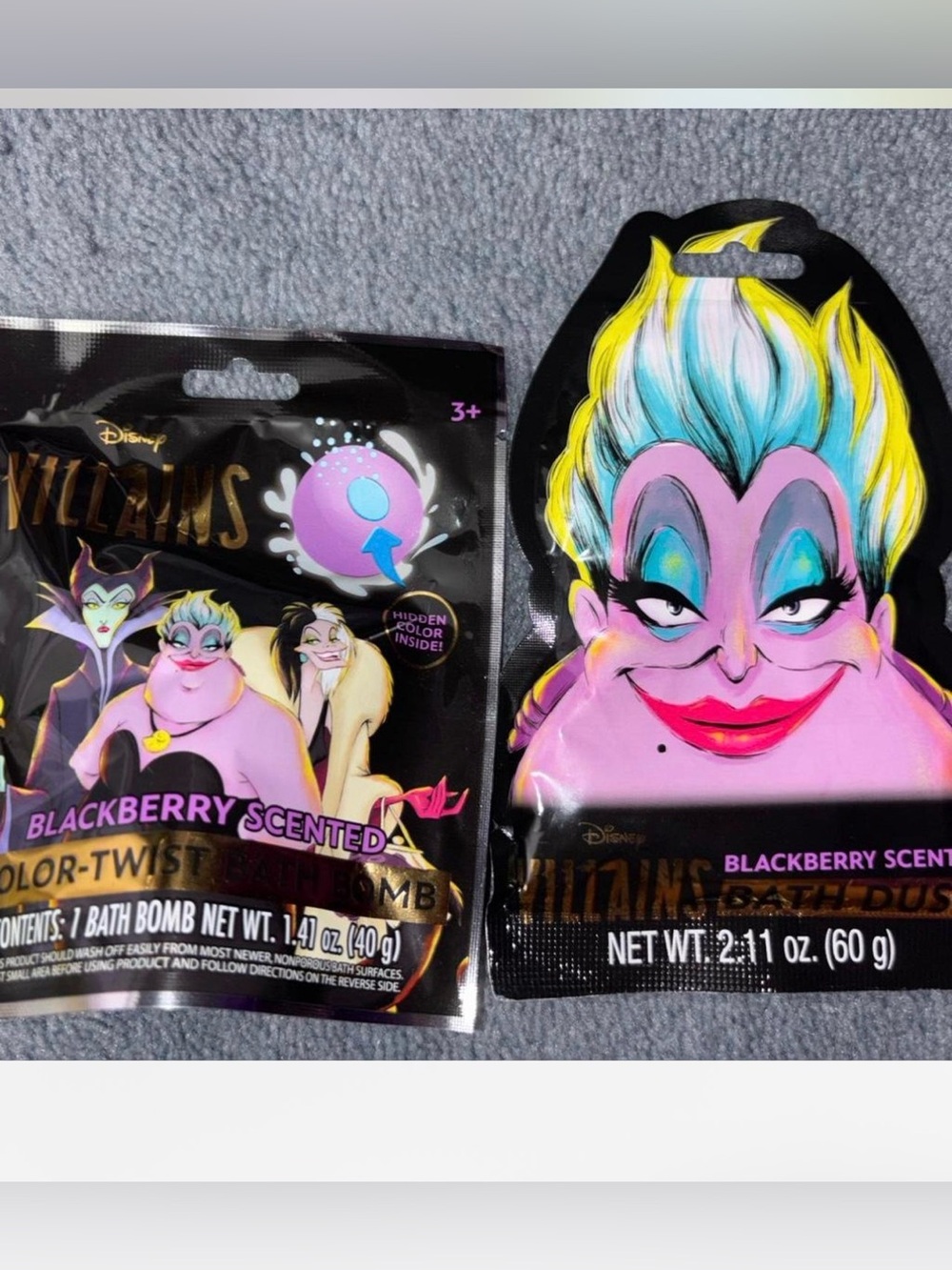 Disney Villains Bath Bomb& Bath Dust Bundle